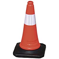 Cono trafico señalizacion con reflector de 50 cm Naranja